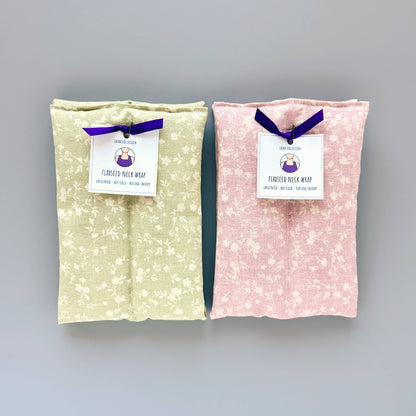 Unscented Flaxseed Neck Wrap - Blush