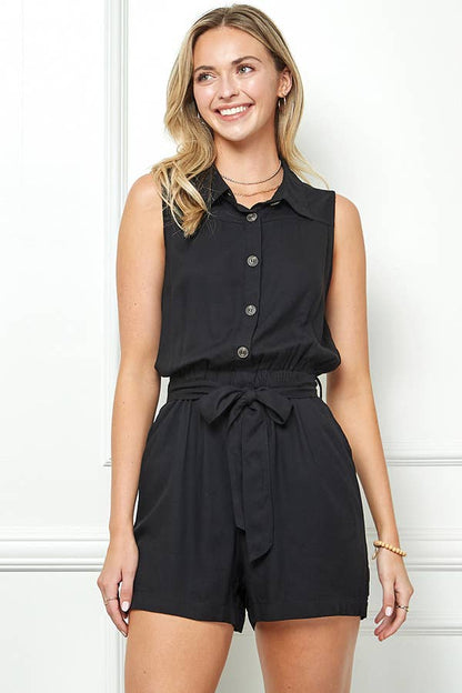 Breeze Button-Up Romper