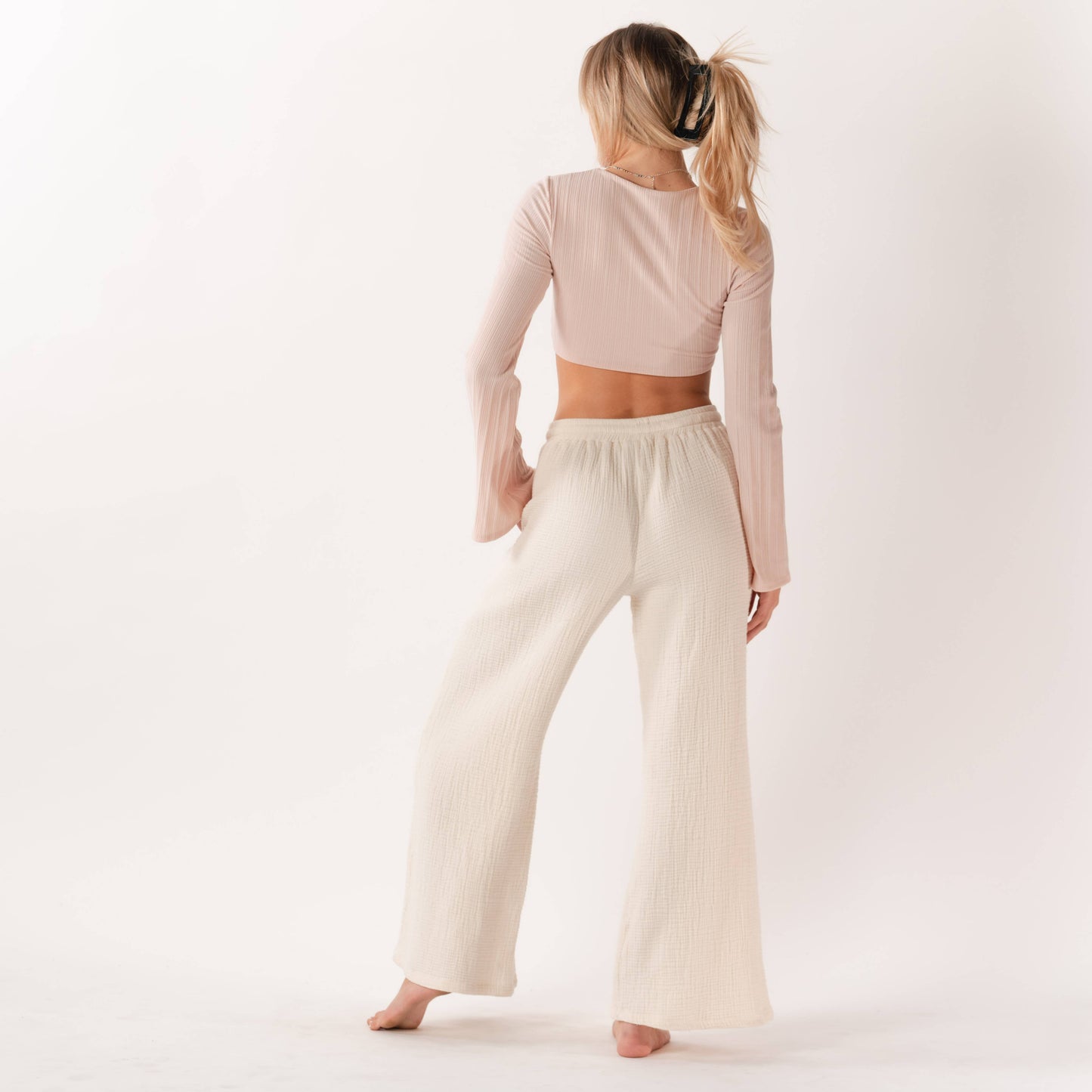 Cream Cabana Pants